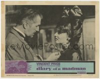 5h320 DIARY OF A MADMAN LC #5 1963 c/u of Vincent Price & sexy Nancy Kovack, Guy DeMaupassant!