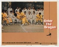 5h351 ENTER THE DRAGON LC #6 1973 Bruce Lee kung fu classic, great image of Jim Kelly fighting!