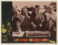 5h385 FOR A FEW DOLLARS MORE LC #5 1967 men stare intently at Lee Van Cleef with explosives!