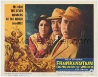 5h391 FRANKENSTEIN CONQUERS THE WORLD LC #3 1966 c/u of Nick Adams & two Japanese co-stars!