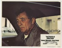 5h395 FRIENDS OF EDDIE COYLE LC #3 1973 close up of Robert Mitchum sitting in car, crime classic!