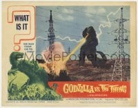5h412 GODZILLA VS. THE THING LC #2 1964 great image of Gojira breathing fire by power lines!