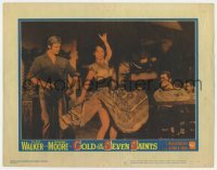 5h414 GOLD OF THE SEVEN SAINTS LC #4 1961 Clint Walker & Roger Moore watch sexy woman dancing!