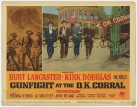 5h426 GUNFIGHT AT THE O.K. CORRAL LC #3 R1963 Lancaster, Douglas & the Earps at movie's climax!