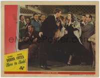 5h440 HERS TO HOLD LC 1943 crowd watches Deanna Durbin & Joseph Cotten arguing!
