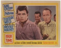 5h444 HIGH TIME LC #3 1960 directed by Blake Edwards, great close up of Fabian & Bing Crosby!