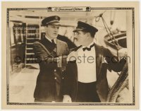 5h454 HOMEWARD BOUND LC 1923 close up of Thomas Meighan grabbing man on his ship!