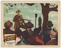 5h495 INTRUDER IN THE DUST LC #3 1949 Will Geer uses a rifle to hold back an angry mob!