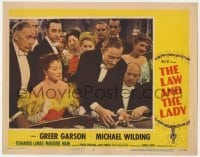 5h563 LAW & THE LADY LC #3 1951 Greer Garson watches Michael Wilding bet all his money at casino!