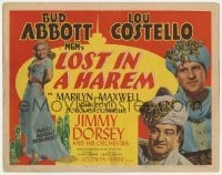 5h072 LOST IN A HAREM TC 1944 Bud Abbott & Lou Costello in Arabia with sexy Marilyn Maxwell!
