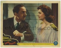 5h580 LOVE CRAZY LC 1941 William Powell asks Myrna Loy what that guy was doing in his undershirt!