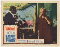 5h582 LOVE ON A PILLOW LC #8 1964 Robert Hossein eyes sexy Brigitte Bardot in nightclub!