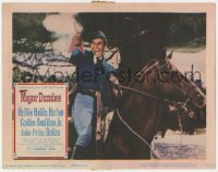 5h600 MAJOR DUNDEE LC 1965 Sam Peckinpah, best c/u of Charlton Heston on horse firing his gun!