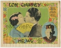 5h646 MR. WU LC 1927 Asian Lon Chaney Sr. in border, Renee Adoree in yellowface with Forbes, rare!