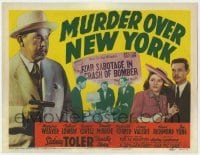 5h082 MURDER OVER NEW YORK TC 1940 Sidney Toler as Charlie Chan exposing sabotage of WWII planes!