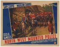 5h682 NORTH WEST MOUNTED POLICE LC 1940 Texas Ranger Gary Cooper & Mountie Preston Foster on horses!