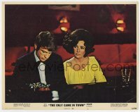 5h694 ONLY GAME IN TOWN LC #1 1969 Elizabeth Taylor & Warren Beatty are in love in Las Vegas!