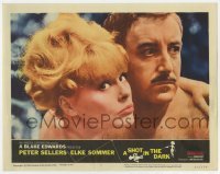 5h807 SHOT IN THE DARK LC #7 1964 best close up of nudists Peter Sellers & sexy Elke Sommer!
