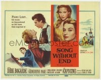 5h103 SONG WITHOUT END TC 1960 Dirk Bogarde as Franz Liszt, sexy Genevieve Page, Capucine!
