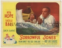 5h837 SORROWFUL JONES LC #6 1949 Bob Hope & young Mary Jane Saunders praying before bed!