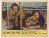 5h854 STORY OF DR. WASSELL LC 1944 c/u of Gary Cooper & Signe Hasso in bunks, Cecil B. DeMille