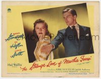 5h857 STRANGE LOVE OF MARTHA IVERS LC #7 1946 Kirk Douglas with Barbara Stanwyck in his 1st movie!