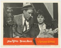 5h896 THOUSAND CLOWNS LC #2 1966 Jason Robards & Barbara Harris with groceries sitting on stairs!