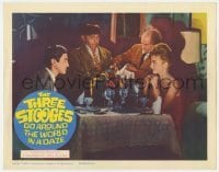 5h906 THREE STOOGES GO AROUND THE WORLD IN A DAZE LC 1963 Moe & Larry serve couple fancy dinner!