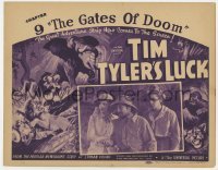 5h118 TIM TYLER'S LUCK chapter 9 TC 1937 Frankie Thomas, cool serial art, The Gates of Doom!