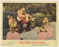 5h918 TIME MACHINE LC #4 1960 H.G. Wells, Rod Taylor saves sexy Yvette Mimieux from river!