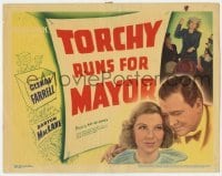 5h119 TORCHY RUNS FOR MAYOR TC 1939 Glenda Farrell as detective Torchy Blane, Barton MacLane!