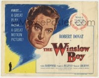 5h128 WINSLOW BOY TC 1950 Robert Donat, English classic, from Terence Rattigan's play!