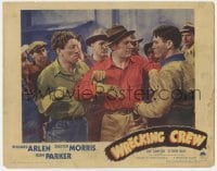 5h982 WRECKING CREW LC 1942 Richard Arlen & Chester Morris will wreck anything, very rare!