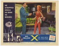 5h985 X: THE MAN WITH THE X-RAY EYES LC #1 1963 Ray Milland with sexiest Diana Van der Vlis!