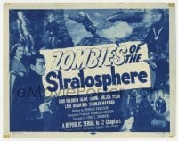 5h133 ZOMBIES OF THE STRATOSPHERE TC 1952 alien Leonard Nimoy & funky robot shown, wacky serial!