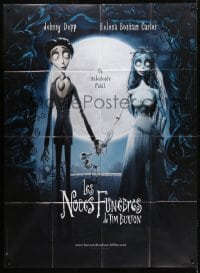 5j695 CORPSE BRIDE French 1p 2005 Tim Burton stop-motion animated horror musical, great image!