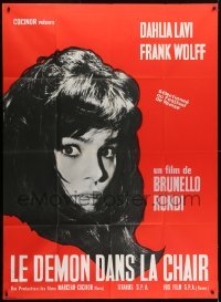 5j710 DEMON French 1p 1967 Brunello Rondi's Il Demonio, super c/u of sexy Dahlia Lavi!