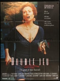 5j787 IMPULSE French 1p 1990 sexy Theresa Russell running with gun, directed by Sondra Locke!