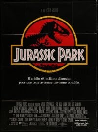 5j798 JURASSIC PARK French 1p 1993 Steven Spielberg, Richard Attenborough creates dinosaurs!