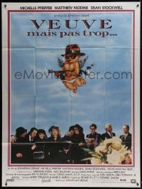 5j841 MARRIED TO THE MOB French 1p 1989 Michelle Pfeiffer, Matthew Modine, gangster cherub art!