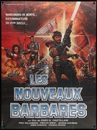 5j862 NEW BARBARIANS French 1p 1984 I Nuovi barbari, different art with Fred Williamson!