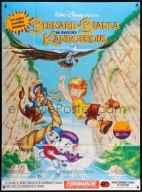 5j899 RESCUERS DOWN UNDER French 1p 1991 Disney mice in Australia, great cartoon image!