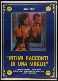 5j461 INTIMI RACCONTI DI UNA MOGLIE Italian 1p 1985 sexy censored image, hard-core!