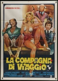 5j476 LA COMPAGNA DI VIAGGIO Italian 1p 1981 Tarantelli art of sexy half-naked Anna Maria Rizzoli!