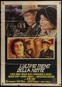 5j516 NEW HOUSE ON THE LEFT Italian 1p 1975 Lado's L'Ultimo treno dell notte, Ezio Tarantelli art!