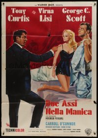5j518 NOT WITH MY WIFE YOU DON'T Italian 1p 1967 Brini art of Curtis, Virna Lisi & George C. Scott!