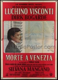 5j210 DEATH IN VENICE Italian 2p 1971 Luchino Visconti's Morte a Venezia, Bogarde, Rieti artwork!