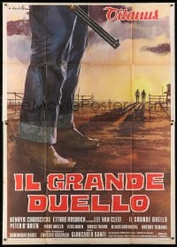 5j232 GRAND DUEL Italian 2p 1973 Il Grande Duello, spaghetti western art by Averardo Ciriello!