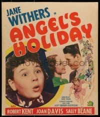 5j008 ANGEL'S HOLIDAY WC 1937 close up of surprised Jane Withers + Robert Kent & Sally Blane!