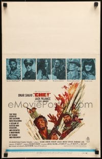 5j033 CHE WC 1969 Jack Thurston art of Omar Sharif as Guevara, Jack Palance as Fidel Castro!